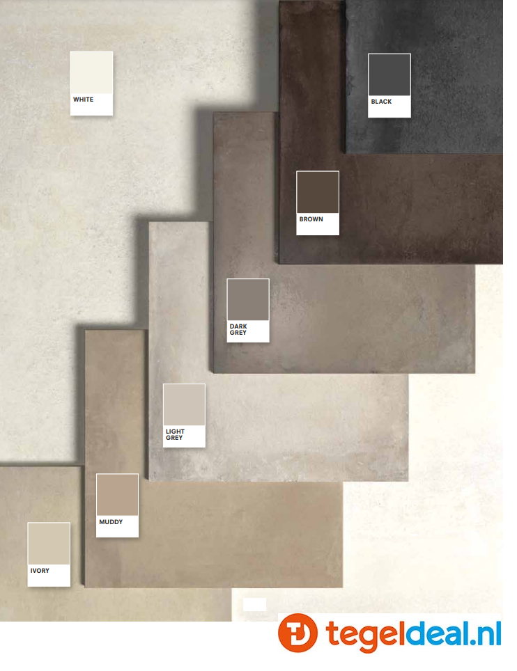 TRT Castelvetro, Concept Land WHITE, 40x80x2 cm, XLD48R1