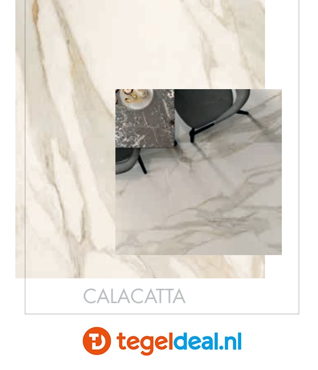 VLT Supergres Purity of Marble, Calacatta Lux, 75 x 75 cm