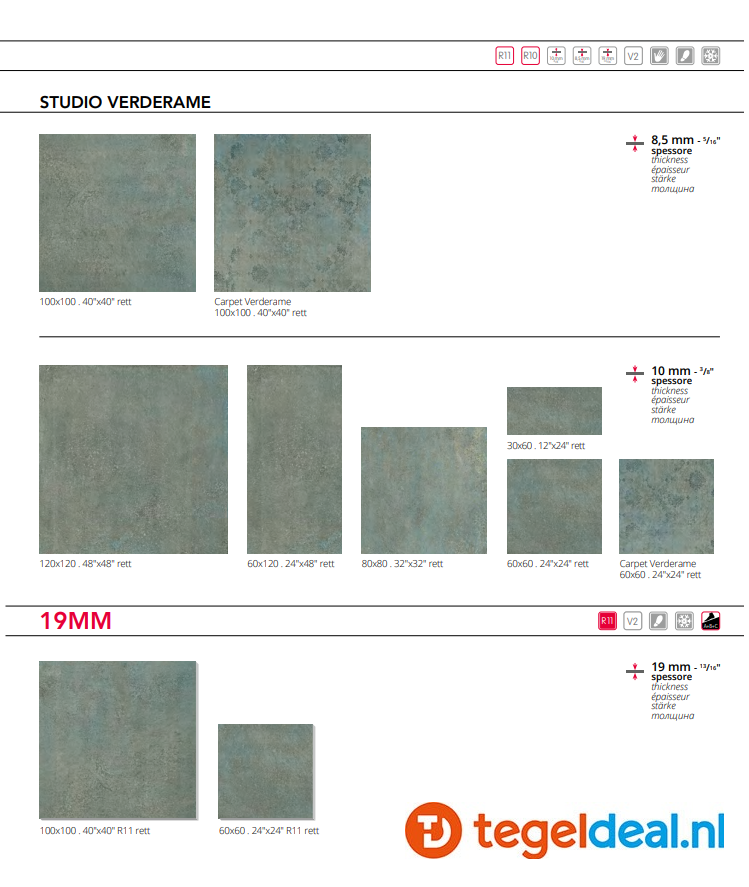 Serenissima Studio 50 Verderame, 60x60 cm