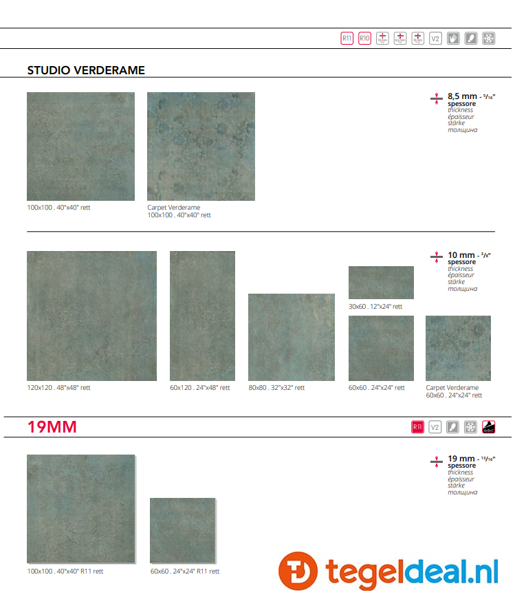 VLT Serenissima Studio 50 Verderame, 60 x 60 cm