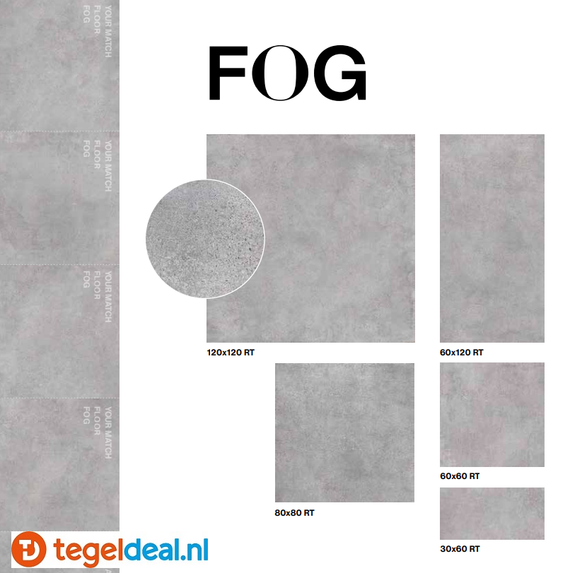 Supergres Your Match FOG, 60x120 cm GRIP, FGO6 cementlook tegels