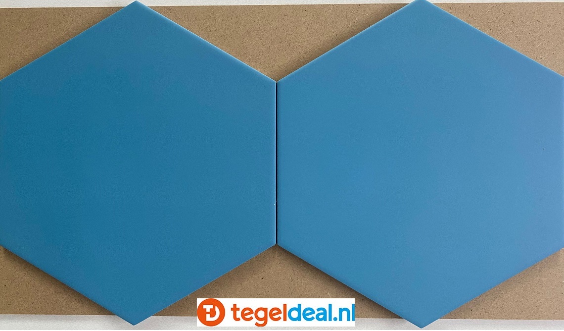Equipe, Coimbra AZURE, hexagon tegels, 17,5x20 cm, art. 30636 