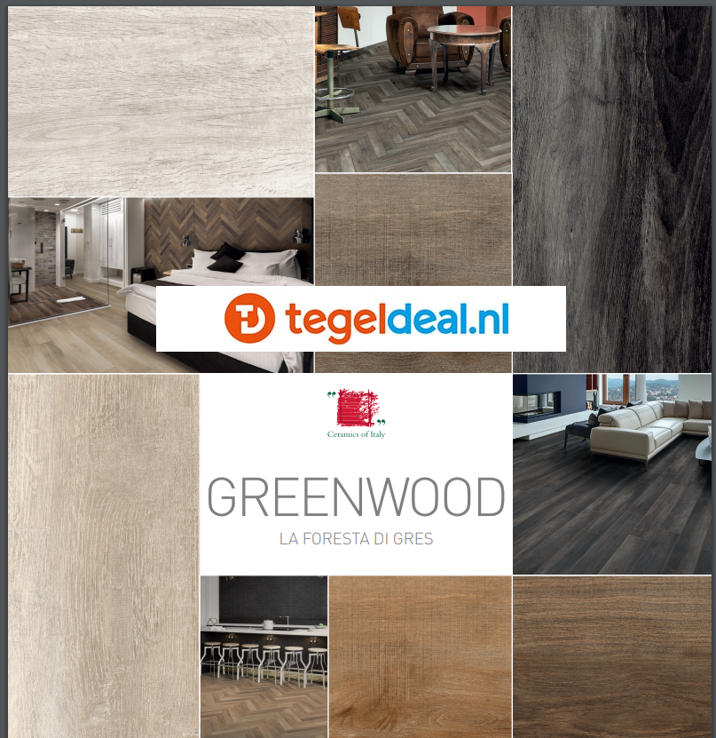 Rondine, Greenwood, houtlook tegels voor binnen en buiten
