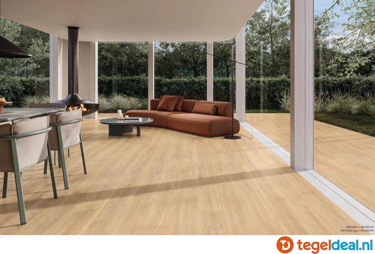 Supergres 4EVER NATURAL, 20x180 cm houtlook tegels 