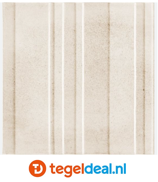 Marazzi ArtCraft POMICE Bande 3D, 20x20 cm MGUD, reliëf wandtegels 