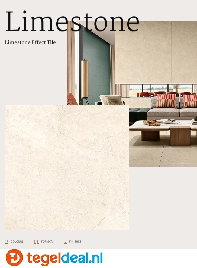 Revigres, Limestone, natuursteenlook tegels voor binnen en buiten