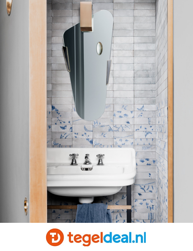 Marazzi Rice GRIGIO, 5x15 cm M96Q, handvorm wandtegels