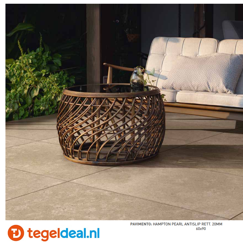 TRT SIL Ceramiche, Hampton PEARL, 60x90x2 cm, terrastegels