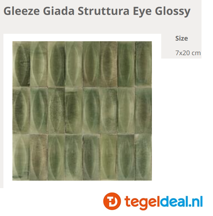 WDT Ragno Gleeze GIADA struttura EYE 3D, 7,5x20 cm, R8HJ WDT Ragno Gleeze GIADA struttura EYE 3D, 7,5x20 cm, R8HJ