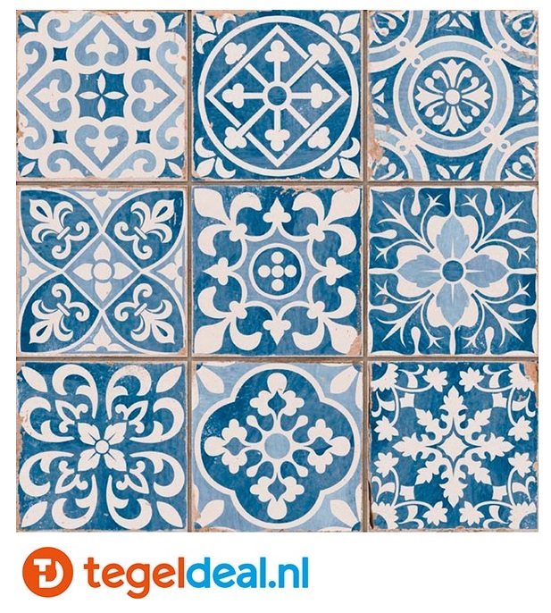 Peronda, Fs Faenza-A, 33x33 cm, vintage patroontegels