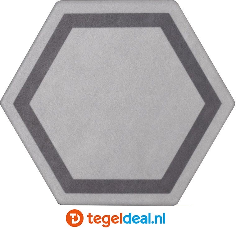 Tonalite, Examatt, 15x17 cm, hexagon vloer- en wandtegels Tonalite, Examatt, 15x17 cm, hexagon vloer- en wandtegels