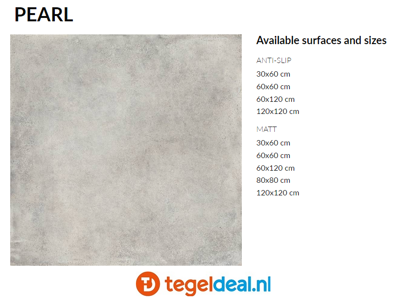 VLT Supergres Your Match PEARL, 30x60 cm, MPE3 cementlook tegels