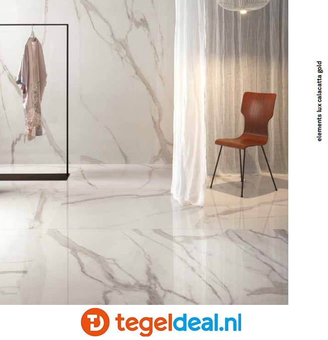 KEOPE Elements Lux, CALACATTA GOLD Lappato, 60x120 cm