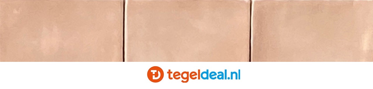 Equipe, Manacor BLUSH PINK, art 26904, 7,5x15 cm, handvorm wandtegels