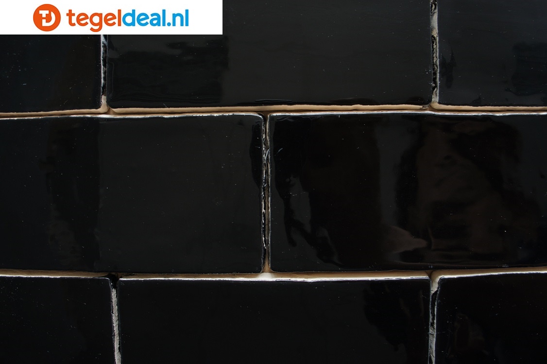Equipe, Masia NEGRO, 7,5x15 cm, handvorm wandtegels OP VOORRAAD