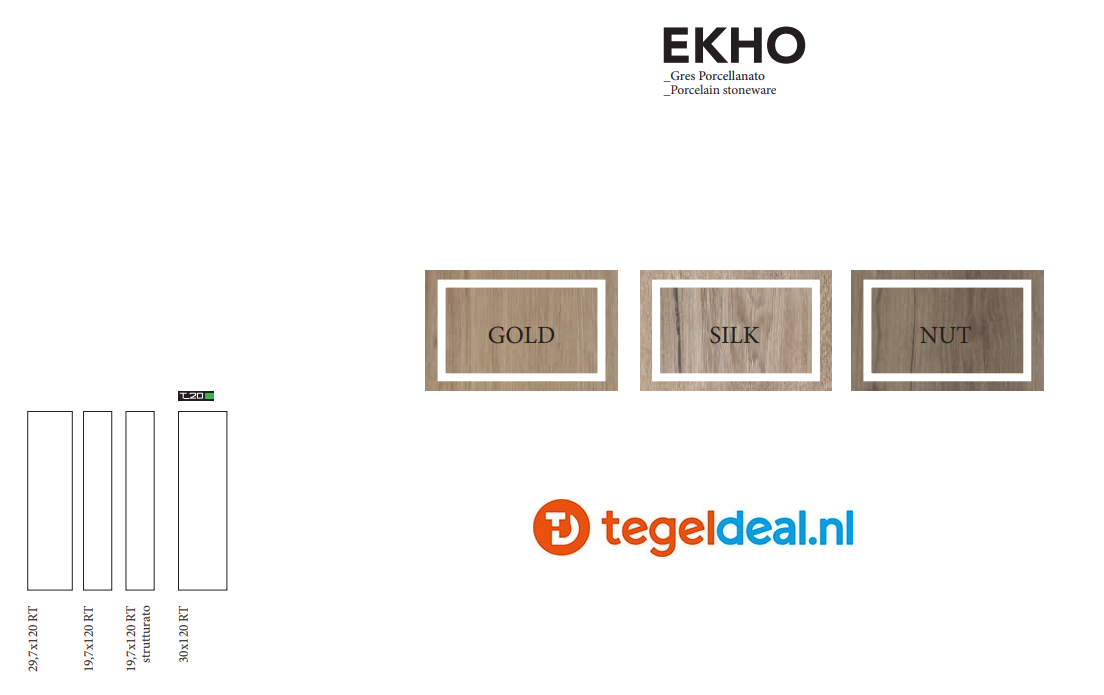 VLT Supergres Ekho Gold, 20 x 120 cm