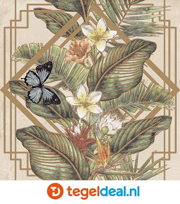 Aparici Tropical, 30x30 cm, wandtegels botanische decors Aparici Tropical, 30x30 cm, wandtegels botanische decors