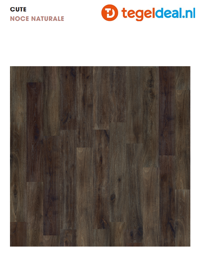 VLT DOM Cute NOCE NATURALE DUE1250, 20x120 cm, houtlook 