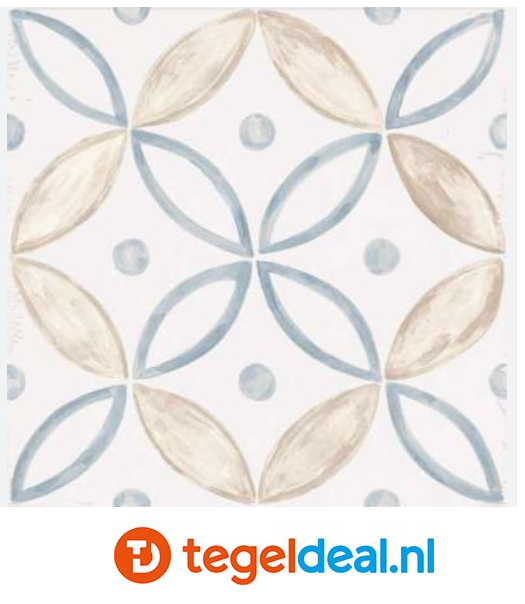 Marazzi ArtCraft BIANCO SEGNI-A, 20x20 cm MH9C, decortegels 