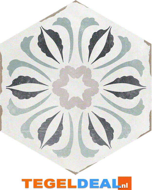 VLT Nanda Tiles, Capri, 14x16 cm, hexagon VLT Nanda Tiles, Capri, 14x16 cm, hexagon