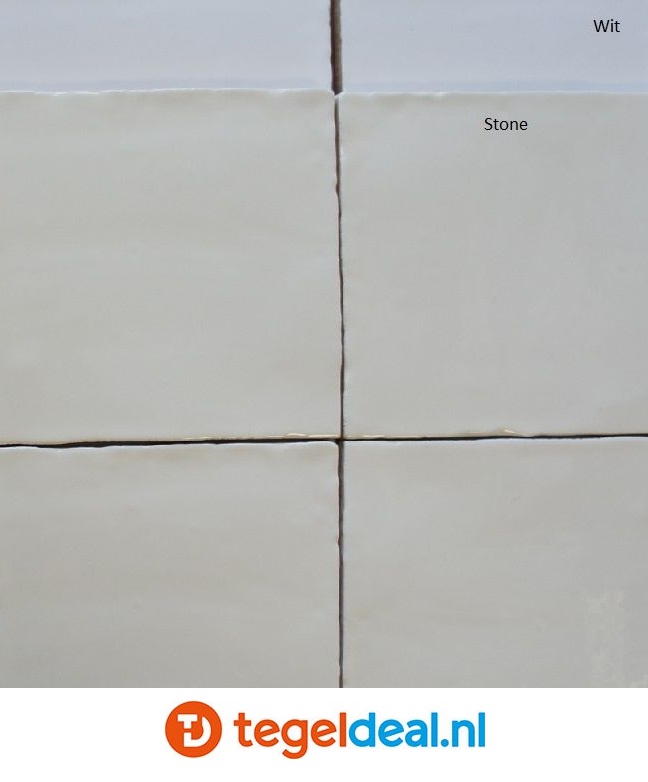 Handvorm wandtegels STONE, glans, 13x13 cm - OP VOORRAAD  