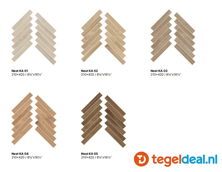 Mirage Kao, houtlook tegels voor binnen en buiten  