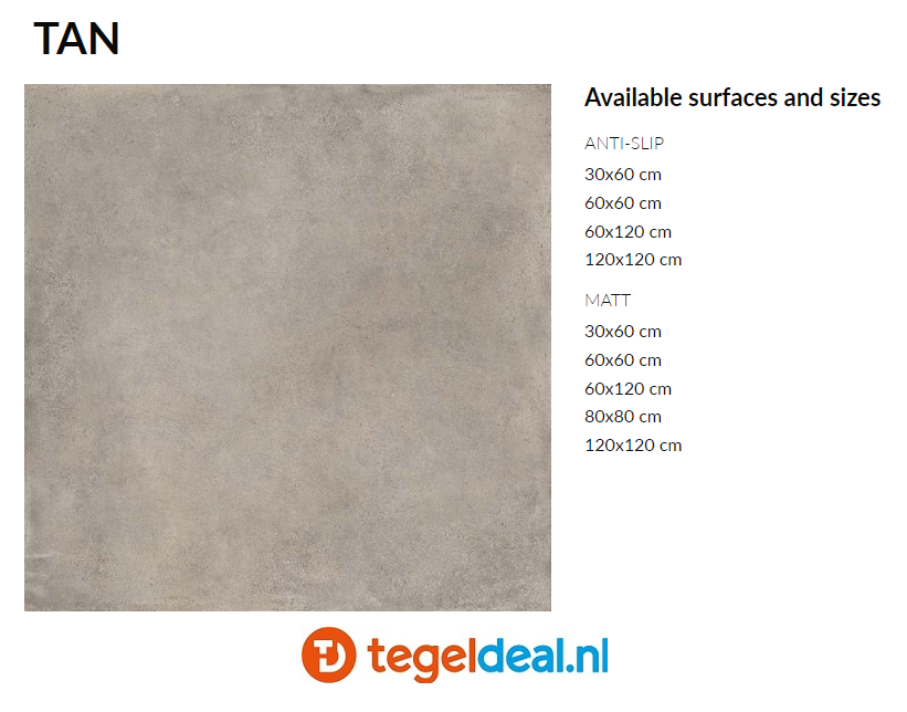 VLT Supergres Your Match TAN, 30x60 cm, TN3M cementlook tegels