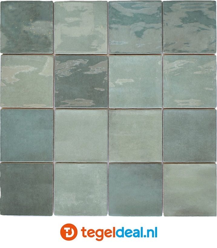 OPRUIMING : 2,04 m2 Life, Artisan, Verde, wandtegels, 13x13 cm - 2,04 m2 voor 50,00 euro  