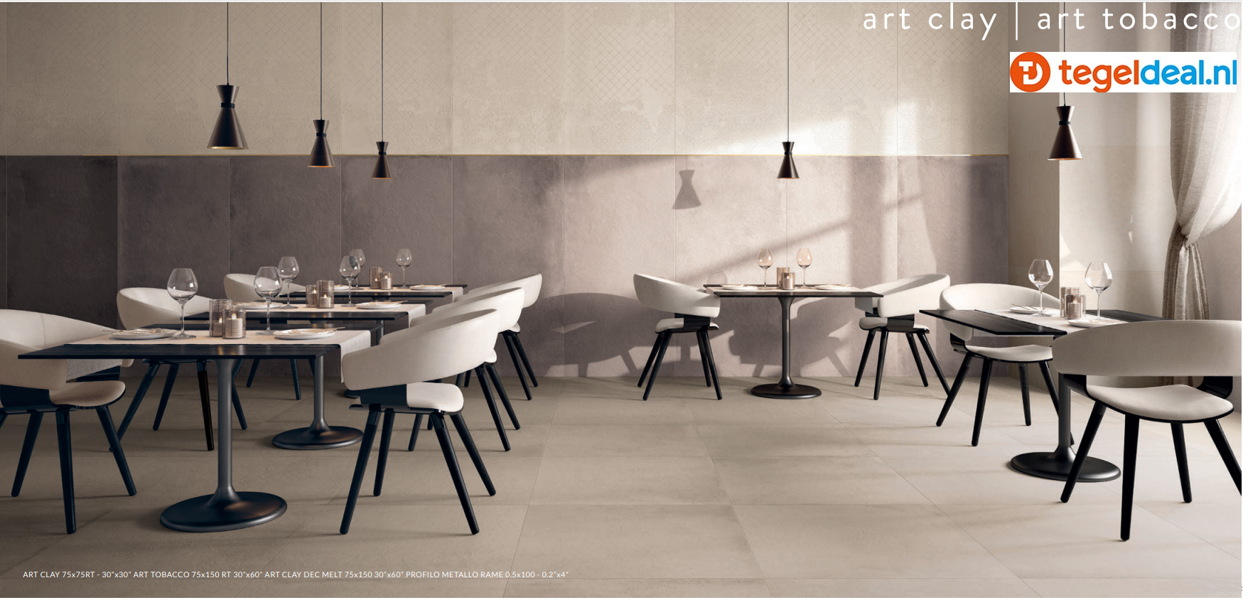 VLT Supergres Art Clay, 120x120 cm, A12Y, betonlook tegels