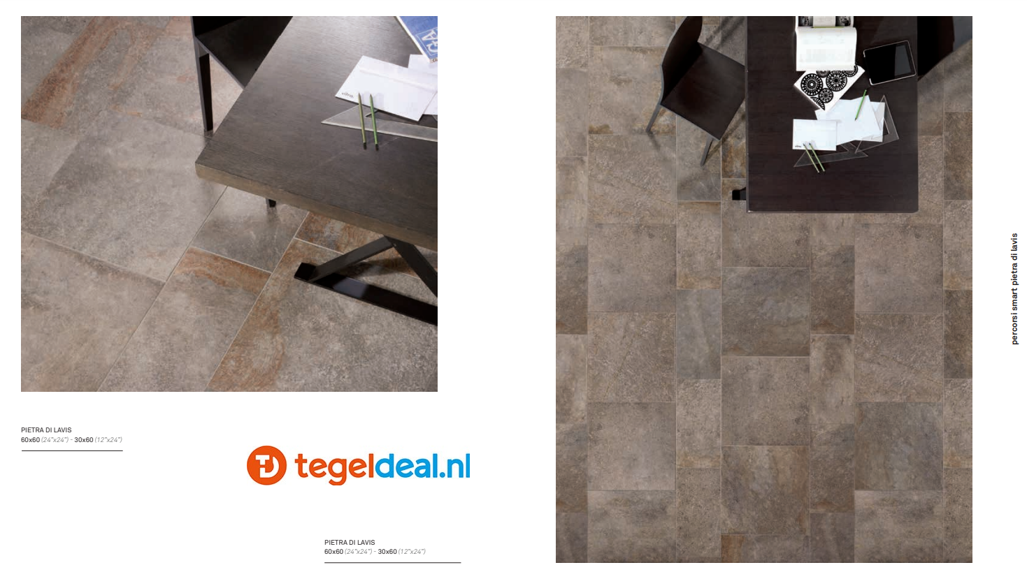 TRT KEOPE Percorsi Smart, Pietra di Lavis, 120x120x2 cm K2