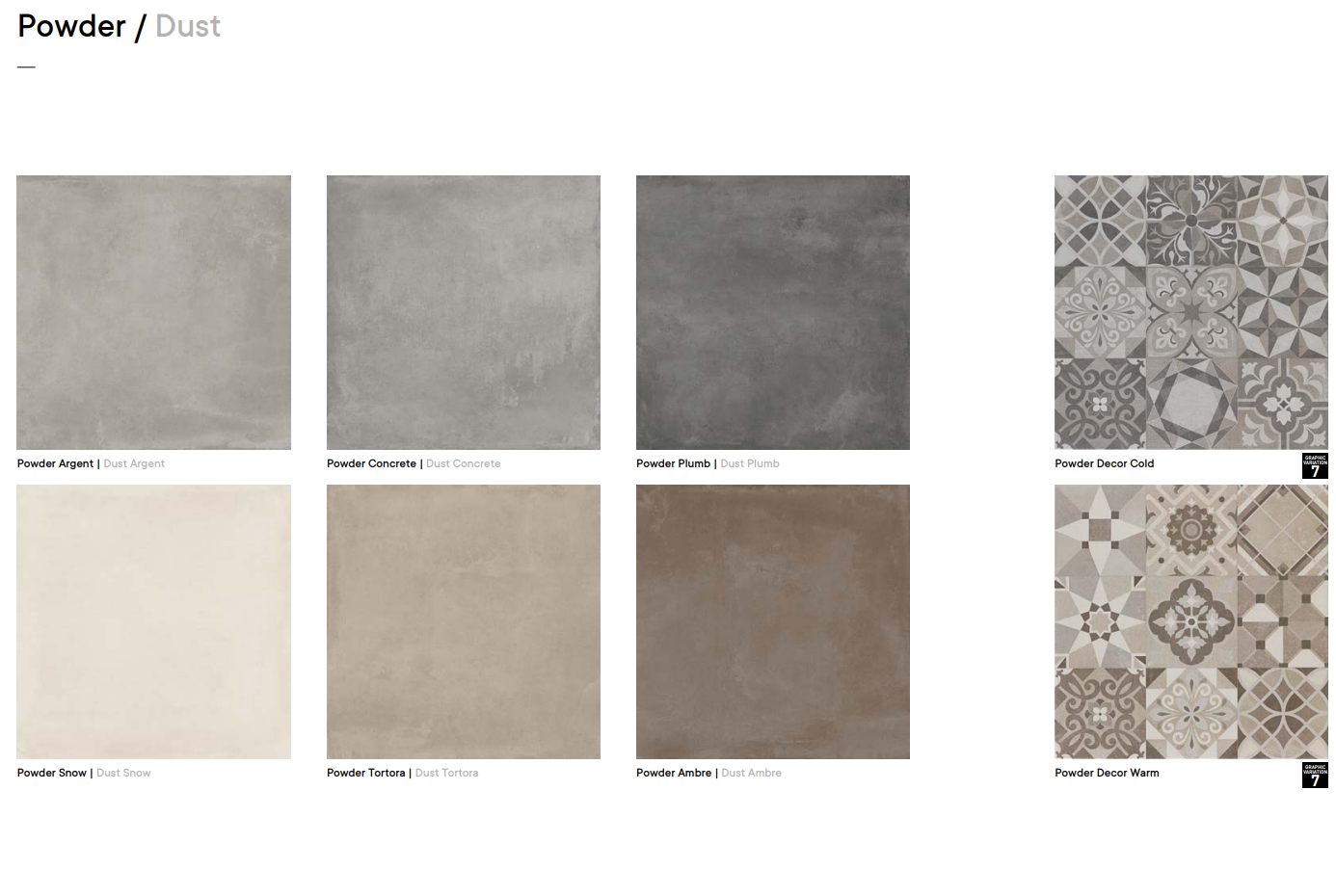 Argenta Powder, cementlook tegels voor vloer en wand