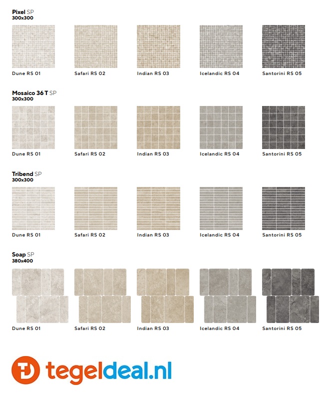 Mirage ReStone SAFARI RS02 Spazzolato BYS2, 30x60 cm 
