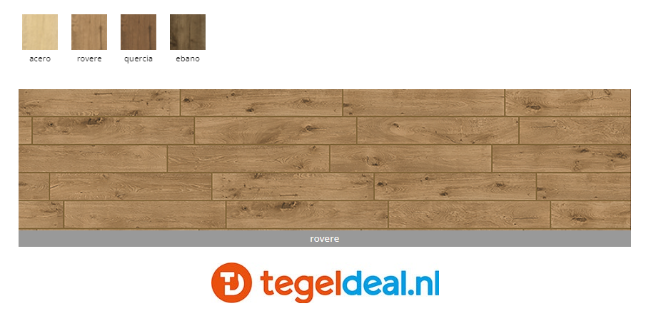 Ermes Aurelia, Bosco, Rovere 80x80 cm Cassettonato, houtlook tegels