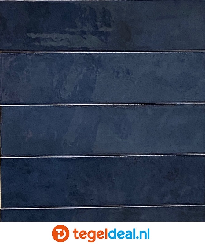 Equipe, Tribeca BLUE NOTE art 26879, 6x24,6 cm, handvorm wandtegels