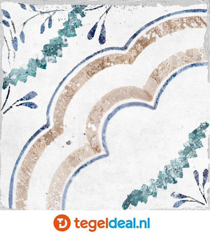 VLT / WDT Nanda Tiles, Florentina, 15x15 cm, patroontegels VLT / WDT Nanda Tiles, Florentina, 15x15 cm, patroontegels