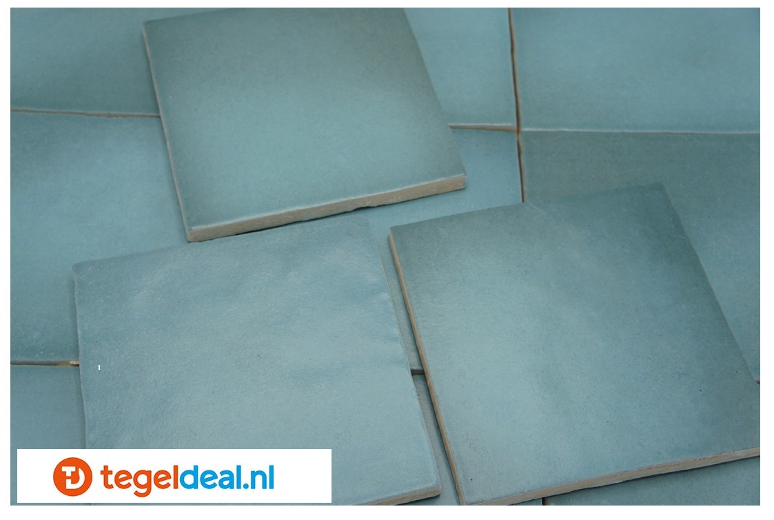 Equipe, Magma AQUAMARINA, 13,2x13,2 cm, art 24976, handvorm wandtegels