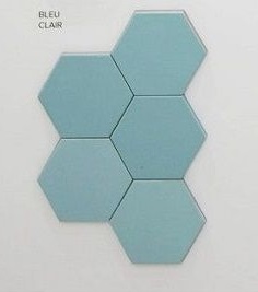 Equipe, Kromatika BLEU CLAIR, 26464, 11,6x10,1 cm, hexagon tegels