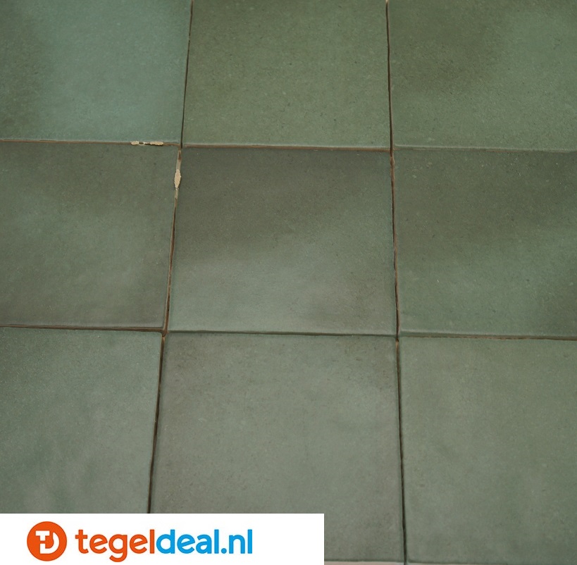 Equipe, Magma MALACHITE, 13,2x13,2 cm, art 24975, handvorm wandtegels