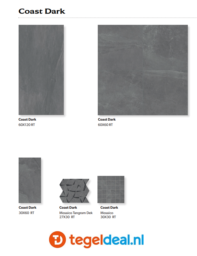 VLT Supergres Coast Road Dark, 60 x 60 cm