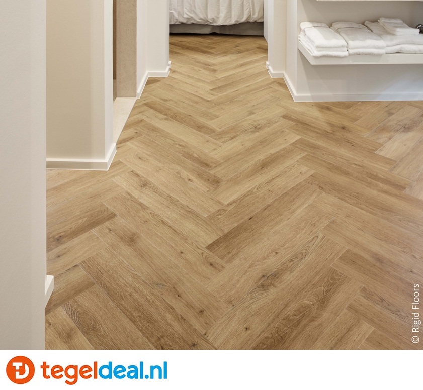 AREZZO Herringbone, 12x60x0,65 cm - visgraat, A14375, Rigid SPC Click Vloer 