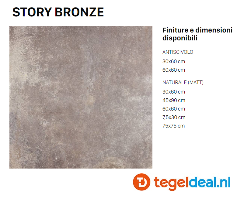 VLT Supergres Story Bronze, 60 x 60 cm
