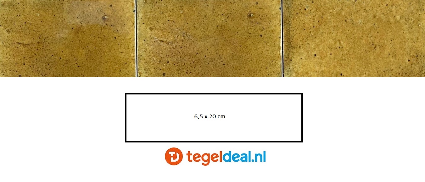 Equipe, Hanoi CARAMEL, 6,5x20 cm, art. 30035, handvorm wandtegels 