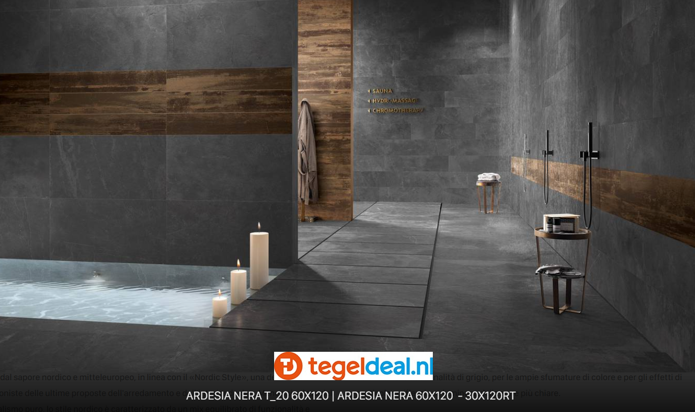 VLT Supergres Stonework Ardesia Nera, 60 x 60 cm