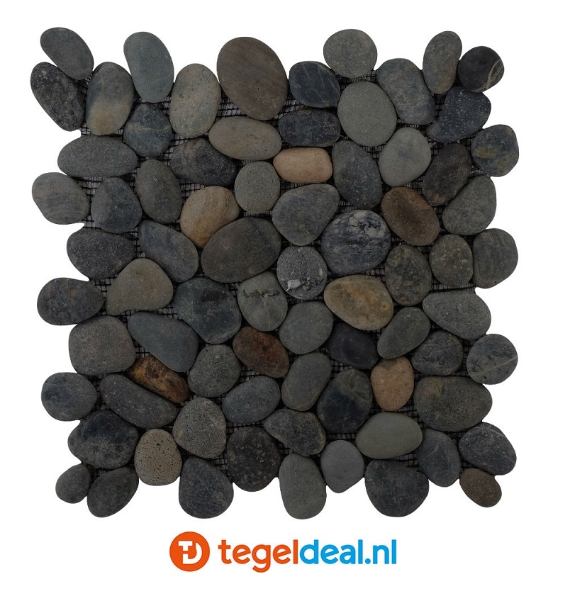 Pebble Greeny Swarthy black, 30 x 30 cm