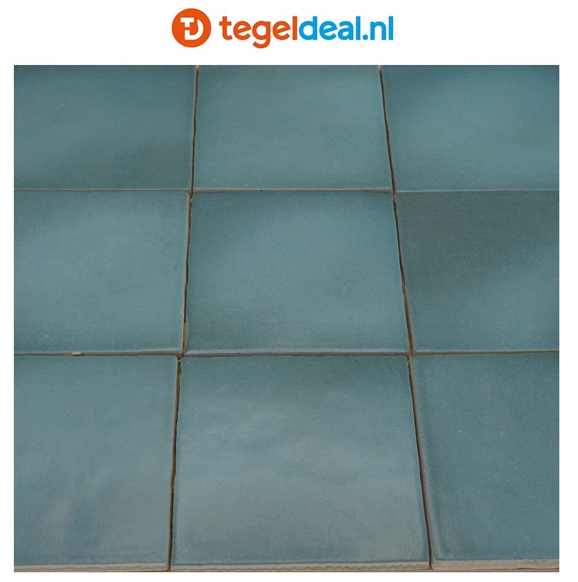 Equipe, Magma AQUAMARINA, 13,2x13,2 cm, art 24976, handvorm wandtegels