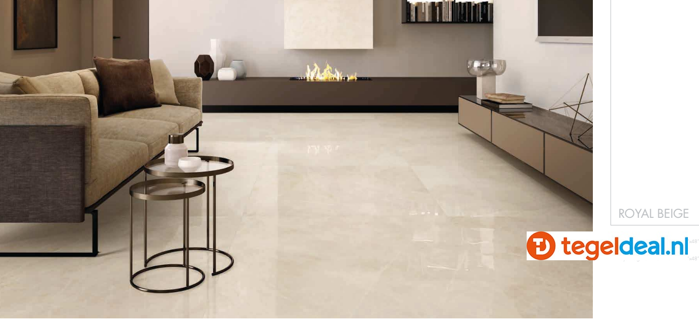 Supergres Purity of Marble, Royal Beige Lux, 60x120 cm, marmerlook tegels Supergres Purity of Marble, Royal Beige Lux, 60x120 cm, marmerlook tegels