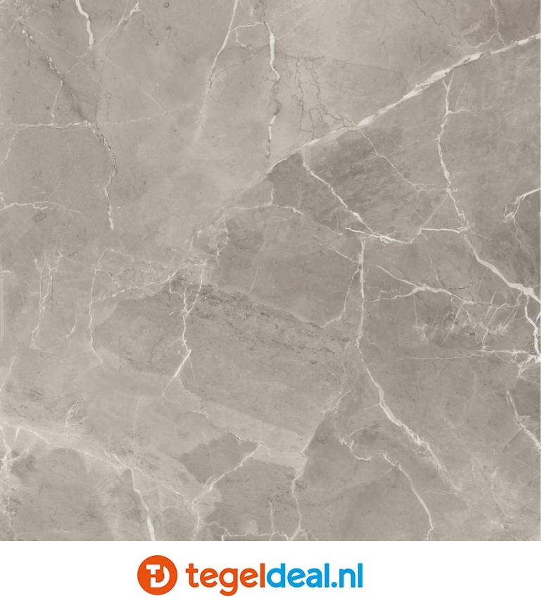 VLT Supergres Purity of Marble, Elegant Greige Lux, 60 x 60 cm