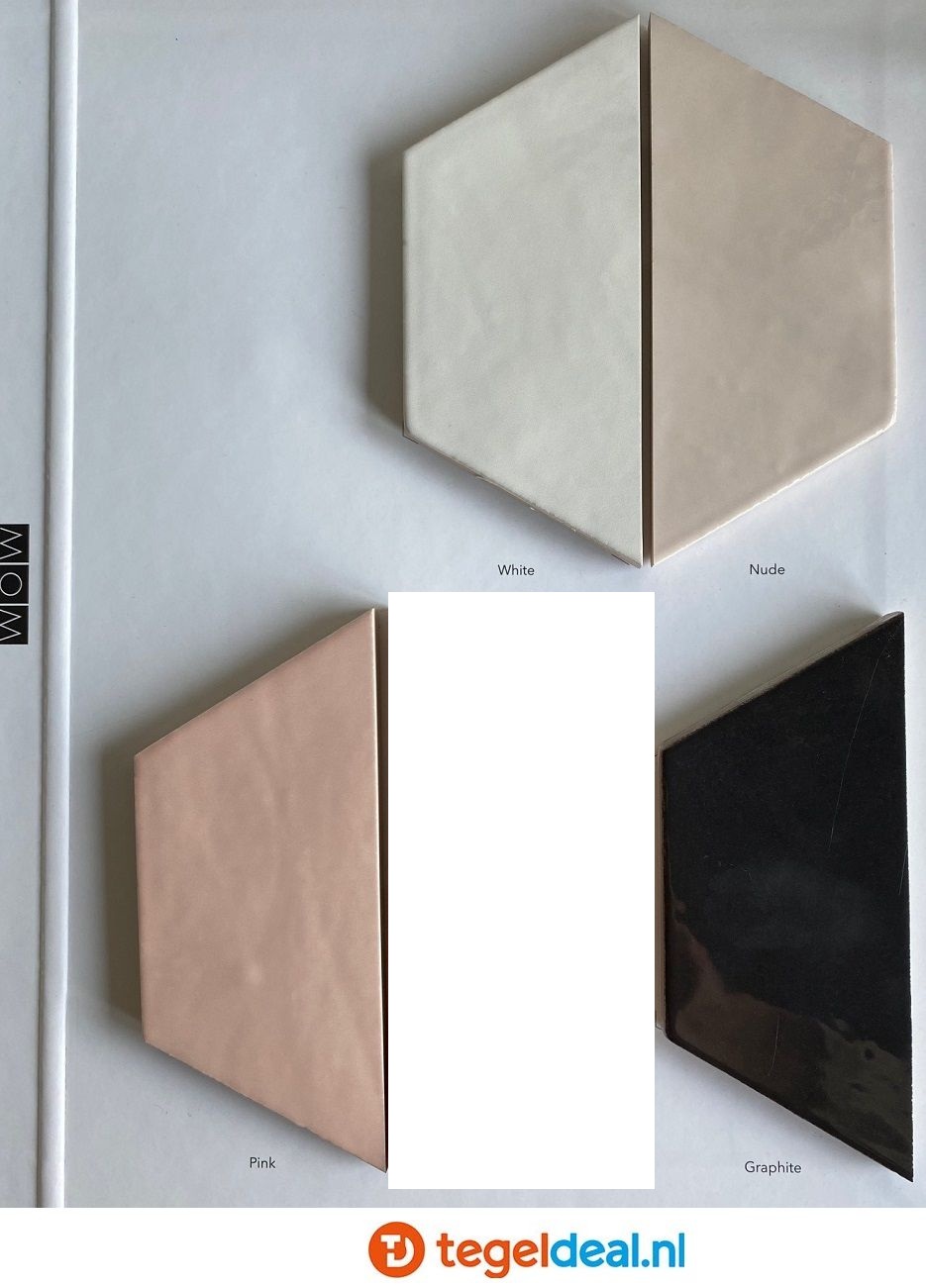 WOW Design, Zellige Hexa COBALT, 10,8x12,4 cm, hexagon wandtegels 