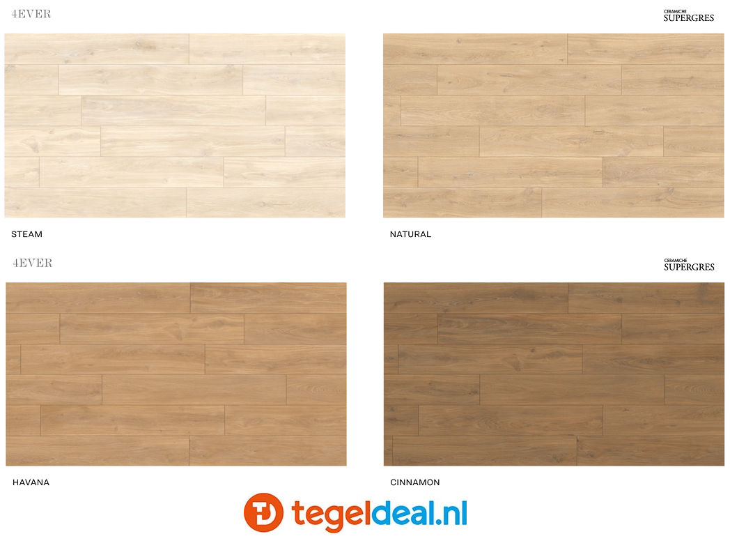 Supergres 4EVER STEAM, 20x180 cm houtlook tegels 