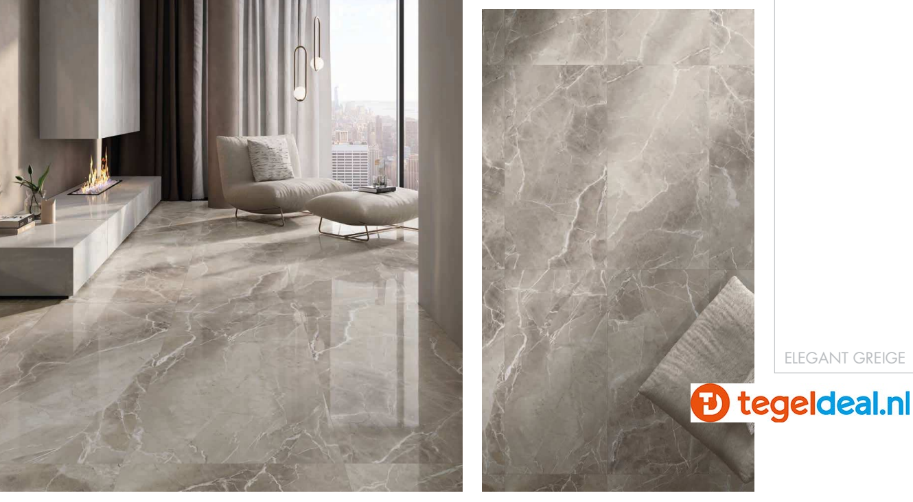 Supergres Purity of Marble, Elegant Greige Lux, 120x120 cm, marmerlook tegels Supergres Purity of Marble, Elegant Greige Lux, 120x120 cm, marmerlook tegels